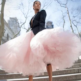 Puffy Skirts For Women Fluffy Tulle Midi Skirt High Fashion Party