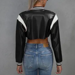 DHgate.com:Womens Moto Biker Jacket: Leather Baseball Patch DHgate.com:Womens Moto Biker Jacket: Leather Baseball Patch