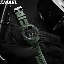 Relojes De Smael: Mens Led Watch Digital Sports Stopwatch, 50 M