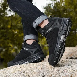 Comfortable Breathable Mens Sneakers: Anti-Slip Leather Hiking Shoes Shop  Now!