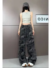 Wine Red Camo Parachute Pants: Y2k Style Cargo Trousers, 90s