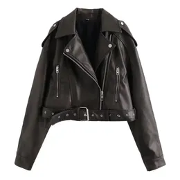 FAUX LEATHER MINIMAL ジャケット　新品未使用タグ付き DHgate.com:Vintage Faux Leather Biker Jacket: Autumn Womens