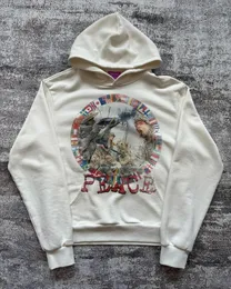 Cartoon Print Zipper Hoodie - Harajuku Streetwear Oversized