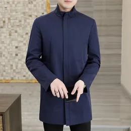 ジャケット・アウター louren stand collar over coat Mens Spring Fall Jacket: Premium Leisure Coat, Stand Up