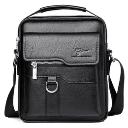 Vintage Kangaroo Leather mens sling shoulder bag for Men Vintage Kangaroo Leather mens sling shoulder bag for Men