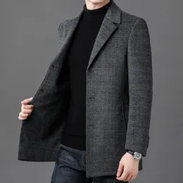 Double breasted winter plaid wool coat 5293 Double breasted winter plaid wool coat 5293