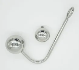 Rostfritt stål Anal Hook Metal Butt Plug Anal Dilator Double Balls Prostate Massager Anal Sex Toys For Men and Women5535415