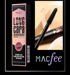 MacFee Eye Mascara 4D Silk Fiber Eyelash Extension Curling Tjockvattentät långvarig svart förlängning Mascara3115846