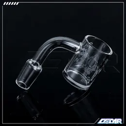 Smoking Accessories Quartz Banger Nails with Rick and morty Printed 14mm Domeless Nail Male 90 Degrees for Dab Rig Hookah Bong
