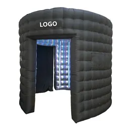 vendita all'ingrosso Photo Booth gonfiabile Photo Booth 360 Air Tent portatile con luci LED RGB per attività di festa