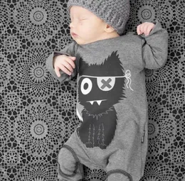 Ny 2017 Baby Rompers Baby Boy Clothing Cotton Newborn Baby Girl Clothes Long Sleeve Cartoon Spädbarn Nyfödd Jumpsuit4105578