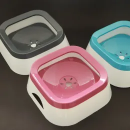 Feeding New pet floating water bowl car bowl antisplash antispill dog water bowl not wet mouth cat water bowl cat water drinker