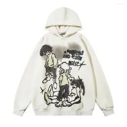 Jeans femininos y2k hip hop rua traje kawaii padrão impresso hoodie manga longa moletom roupas góticas