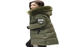 Pele quente moda com capuz acolchoado casaco de inverno mulher 2017 cor sólida zíper para baixo coon parka plus size 3xl outwear c37482118656