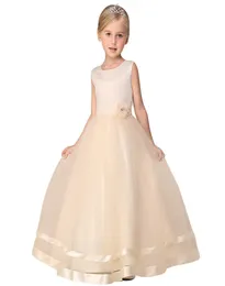 2017 New Arrival Summer Flower Girl Dress For Baby Girl Weddings Party Dress Girl Clothes Princess ALine Ball Gown8595019