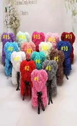 New Valentine039S Day Gift Pe Rose Bear Toys محشوة من الحب الرومانسي Teddy Bears Doll Put