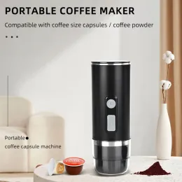 Tools Portable Nespresso Capsule Coffee Machine No Heating Semiautomatic Coffee Powder For Outdoor Using Mini Coffee Universal Maker