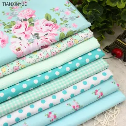 패브릭 8 PCS/로트 40cmx50cm 빅토리아 세트 퀼팅 패치 워크를위한 꽃 인쇄면 직물 Tecido Tela Clothing Bedding Tissus