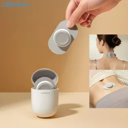 Controle youpin leravan massagem mágica adesivos dezenas pulso elétrico corpo inteiro relaxar terapia muscular massageador com 450mah caso de carregamento