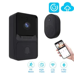 Wireless Doorbell Camera with Chime WiFi Video Doorbells Home Security Door Bell Kits Cloud Storage2711063