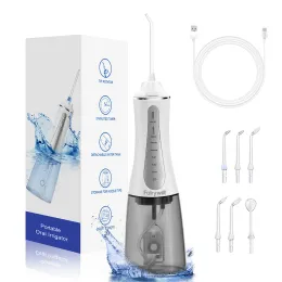 Beyazlatıcı Masal AOW03 Taşınabilir Oral Işıncı Su Duyucu 5 Mod Dental Su Jetleri Büyük Kapasiteli Su Tankı Dental Temizleyici USB