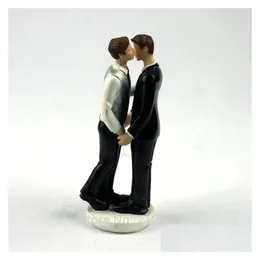 Andra festliga festförsörjningar Faggotry Gay Wedding Cake Toppers Decoration Valentine Gift Drop Delivery Home Garden DHGE6