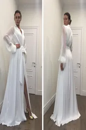 New Fashion Sexy White Night Robe Bathrobe Pyjamas Wedding Bride Bridesmaid Robes Dressing Gown For Women Pajamas Nightgowns7882474