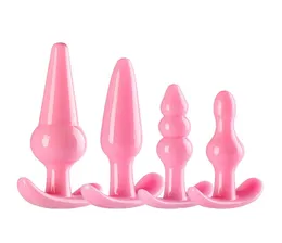 4PCSSET Zabawki anal wtyczki odbytu Dildo Produkty dla dorosłych dla kobiet i mężczyzn Plug4099496
