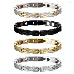 Link Bracelets Dragon Pattern Twisted Magnetic Slimming Bracelet for Women 남성 패션 보석 액세서리 공급