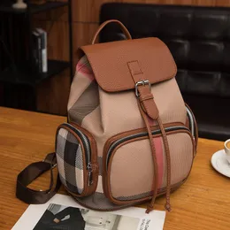 حقيبة الظهر الرباطية الرباطية الأزياء العصرية حقائب كبيرة للسيدات بسيطة ومتعددة الاستخدامات.