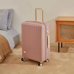 Suitcases Fashion Suitcase Trunk Small Fresh Luggage 20 22 24 26 28 Inches Universal Wheel Travel Trolley Box Password Boarding