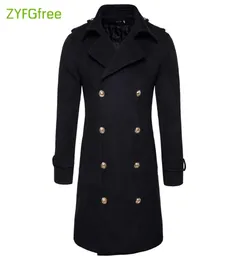 Långa designmän rockar och jackor S2XL överdimensionerade höga och stora män grön ullrock Tyskland armé Navy Pea Coat 874015584