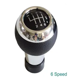 Akcesoria do gałki zmiany biegów Chrome Skórzanie 56 Speed ​​Gear Stick Lever Herv Hand Piłka ręczna do mini Cooper R56 R57 R58 R59 R60 R61 F5514503641