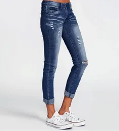 Broeken Dames New Denim Jeans Womens Ripped Pantalon Droit Straight Jean Femme Slim Pantalon De Mujers Jeans Denim Pants1500090