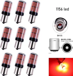 10PCLOlot CAR TURN SYGNALNE LIGERA 3014 144SMD CANBUS S25 1156 BA15S P21W LED BAY15D BAU15S PY21W LAMP T20 LED 7440 W21W W215W LED B6957962