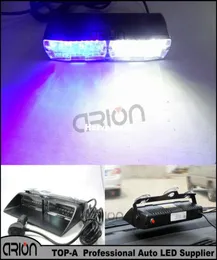 Super Bright S2 16 LED BlueWhite Dash Emergency Car Police Strobe Flash Light 18 Flashing Lights5259281