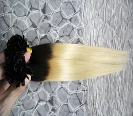 T1B613 100 г блондинка-фьюжн, наращивание волос, ombre, индийские человеческие волосы Remy, предварительно скрепленные utip 100s 4B 4C, ombre, человеческие волосы5752946