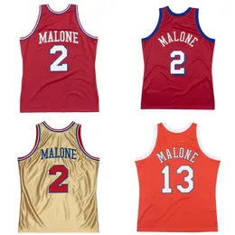 Maglia da basket cucita Maglia Moses Malone 1982-83 93-94 Maglia Hardwoods Classics maglie retrò Uomo Donna Gioventù s-6xl 2