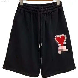 Amis Designer Pants Quality Love Love Shorts Forts Aime for Men and Women Casual Pure Cotton Looped Sports Student