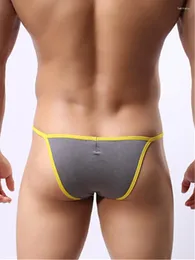 Underpants Mini Sexy Man Briefs Micro Bikini String T-Back Thong Undwear U-Convex Panties Modal Pouch Underpant 반바지 화려한