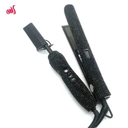 Alisador de cabelo e pente conjunto com strass alta temperatura plana ferro alisador combinação peigne chauffant lisseur lisseur cheveux 240226