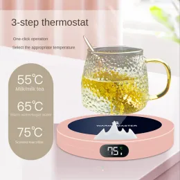 Ferramentas portátil usb copo de aquecimento quente 3 engrenagem caneca café almofada de aquecimento termostática inteligente almofada de aquecimento de chá de leite