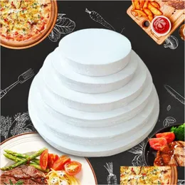 Pieczenie narzędzia do ciasta okrągłego papieru papieru pergaminowy BBQ piekarnik Patty Hamburger Cake Non-Stock Narzędzie Hurtowe 1000pcs Drop de