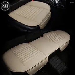 Capas de assento de carro Capa Universal PU Couro Carros Almofada Protetor de Automóveis Cadeira Pad Mat Auto Anti Slip