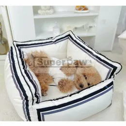 Mats Fashion Pet Dog Designer Sleeping Bed House Mats Sofa dla małych średnich psów Pug French Bulldog Dropshipping ZLB26