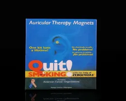 New Therapy Magnet Auricular Quit Smoking Zerosmoke ACUPRESSURE Patch Stop Smoking ear massager No Cigarettes Health Care5431888