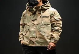 Homens Jaqueta Camuflada Militar Do Exército Roupas Táticas Multicam Masculino erkek ceket Windbreakers moda chaquet Safari Hoode Jaqueta T6603157