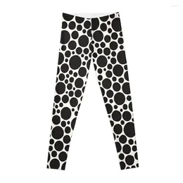 Active Pants Yayoi Kusama - inspirowane prolą czarną legginsy sportowe Kobieta na siłownię damskie legginsy push -up Leggins