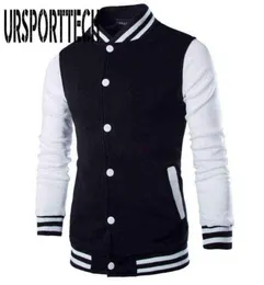 Nya män pojke baseball uniform jacka män modedesign svart män smal fit college varsity jacka män varumärke stilfull veste homme y25603832