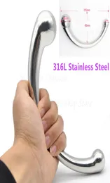316L Stainless Steel GSpot Wand Massage Stick Pure Metal Penis PSpot Stimulation Anal Plug Dildo Sex Product For Women Men Gay D6897366